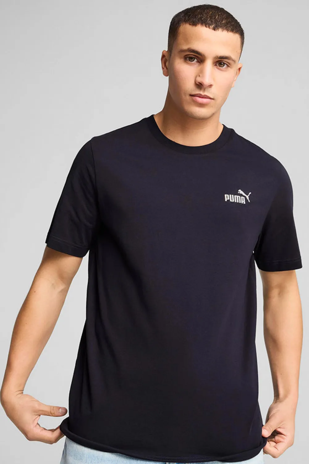 Online Puma Small Logo T-Shirt - Herre T-Shirt Blå
