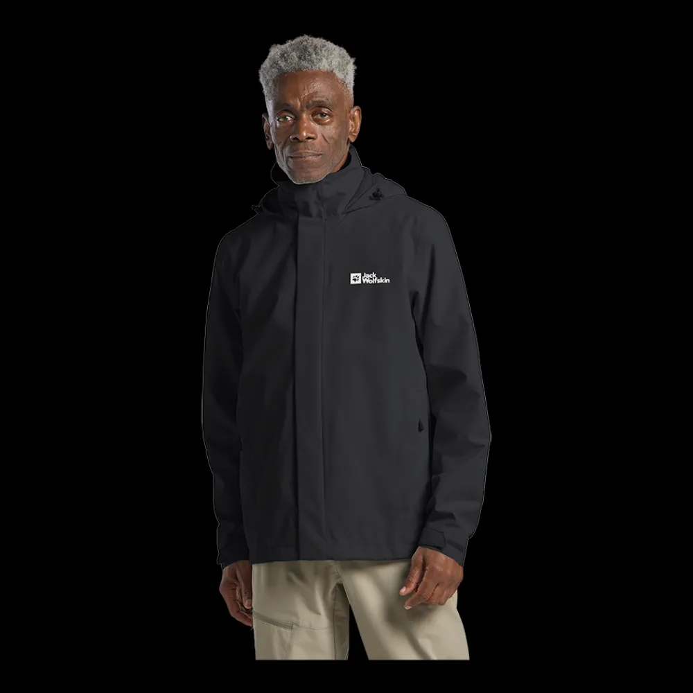 New Jack Wolfskin Trailtime 2L Jacket - Herre Funktionsjakke Sort