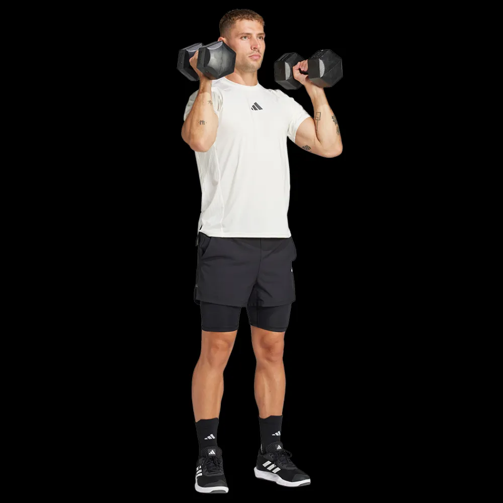 Discount Adidas Training 2-in-1 Shorts - Herre Løbe Shorts Sort