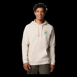 Fashion Columbia Trek Graphic Hoodie - Herre Sweatshirt Hvid