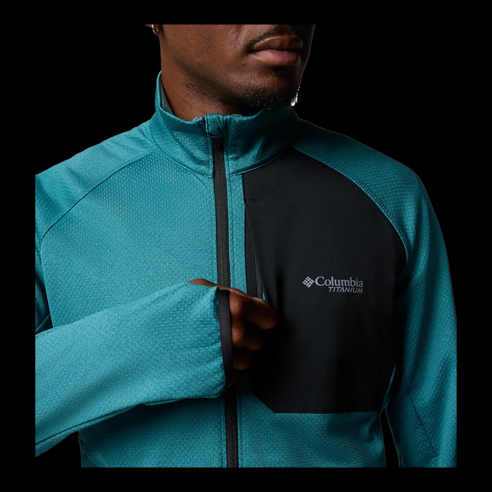 Online Columbia Triple Canyon Grid Fleece - Herre Fleecetrøje Grøn