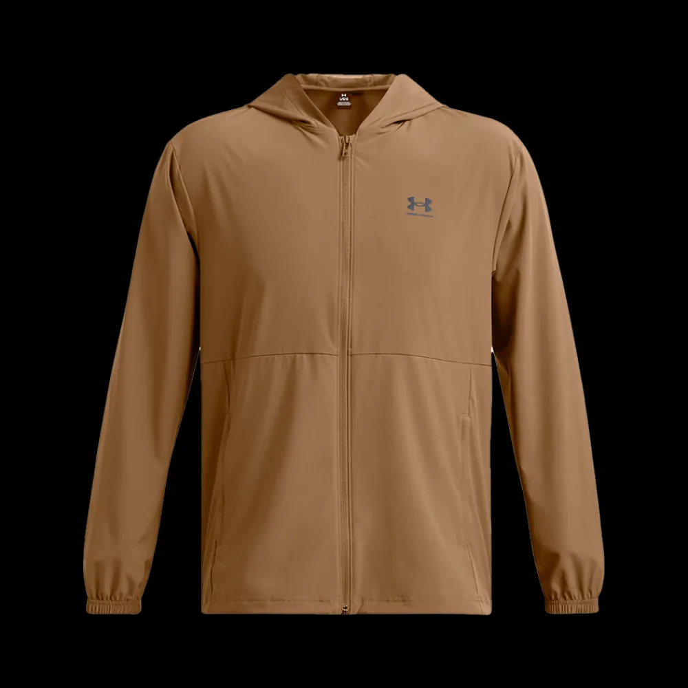 Hot Under Armour Vibe Woven Windbreaker - Herre Windbreaker Brun