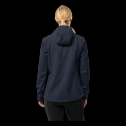 Online Jack Wolfskin W Bornberg Hoody - Dame Fleecetrøje Blå