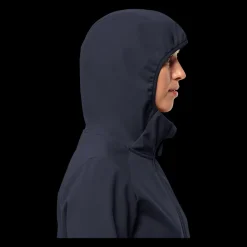 Online Jack Wolfskin W Bornberg Hoody - Dame Fleecetrøje Blå
