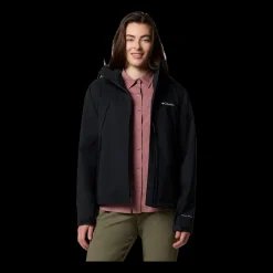 Outlet Columbia W Boulder Fall Jacket - Dame Funktionsjakke Sort