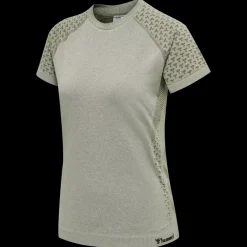 Fashion Hummel W Ci Seamless Tee - Dame T-shirt Grøn
