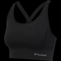 Best Hummel W Clea Seamless Sport Top - Dame Sports BH Sort