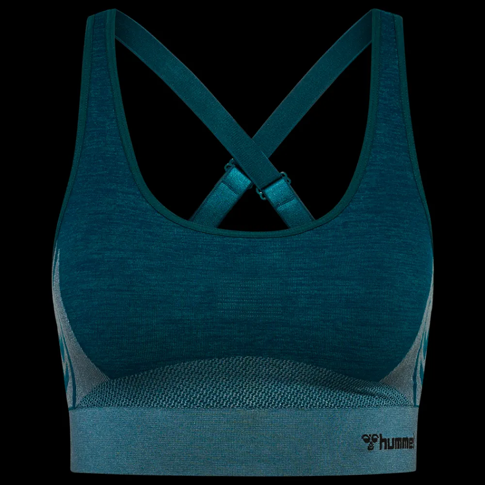 Online Hummel W Clea Seamless Sport Top - Dame Sports BH Grå