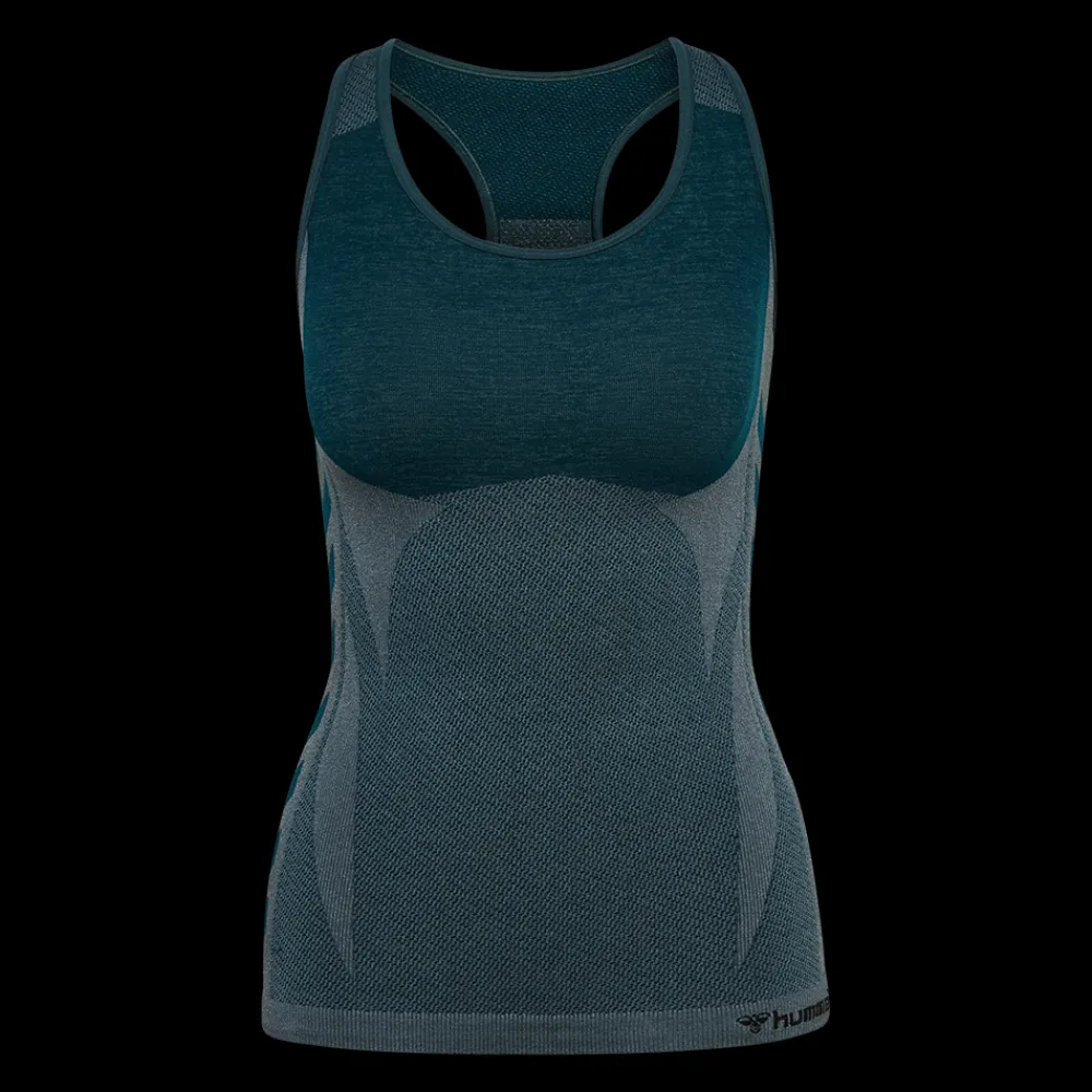 Best Hummel W Clea Seamless Top - Dame Top Grå