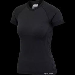 Online Hummel W Clea Seamless T-Shirt - Dame Fitness T-Shirt Sort