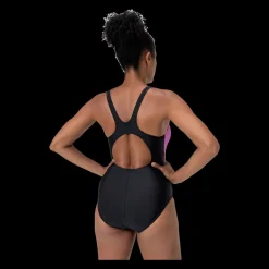 Online Speedo W Colorblock Suit - Dame Badedragt Sort