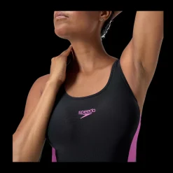 Online Speedo W Colorblock Suit - Dame Badedragt Sort