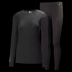 Online Helly Hansen W Comfort Dry - Dame skiundertøj sæt Sort