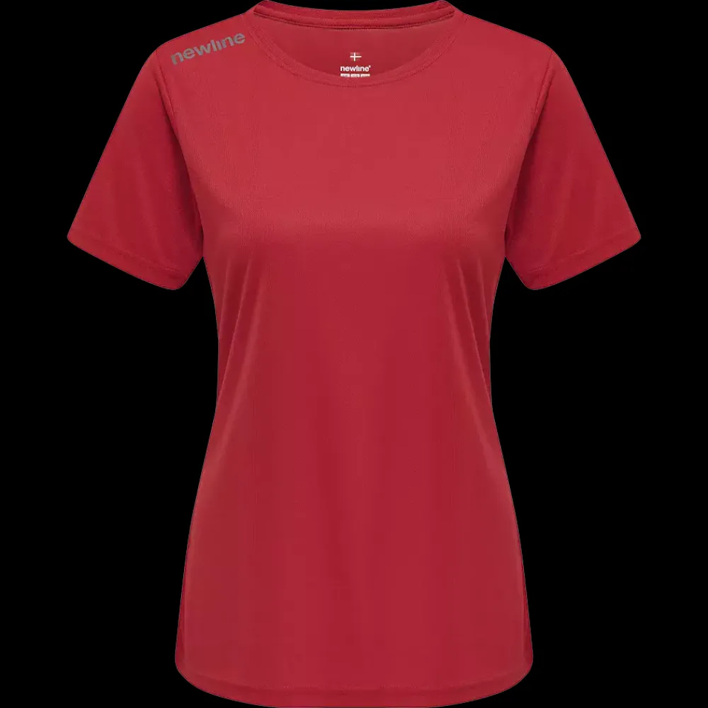 Discount Newline W Core Run Functional T-Shirt - Dame Trænings T-shirt Rød
