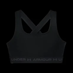 Best Under Armour W Crossback Mid Bra - Dame Sports-BH Sort