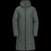 Clearance Jack Wolfskin W Deutzer Coat - Dame Vinterjakke Grøn