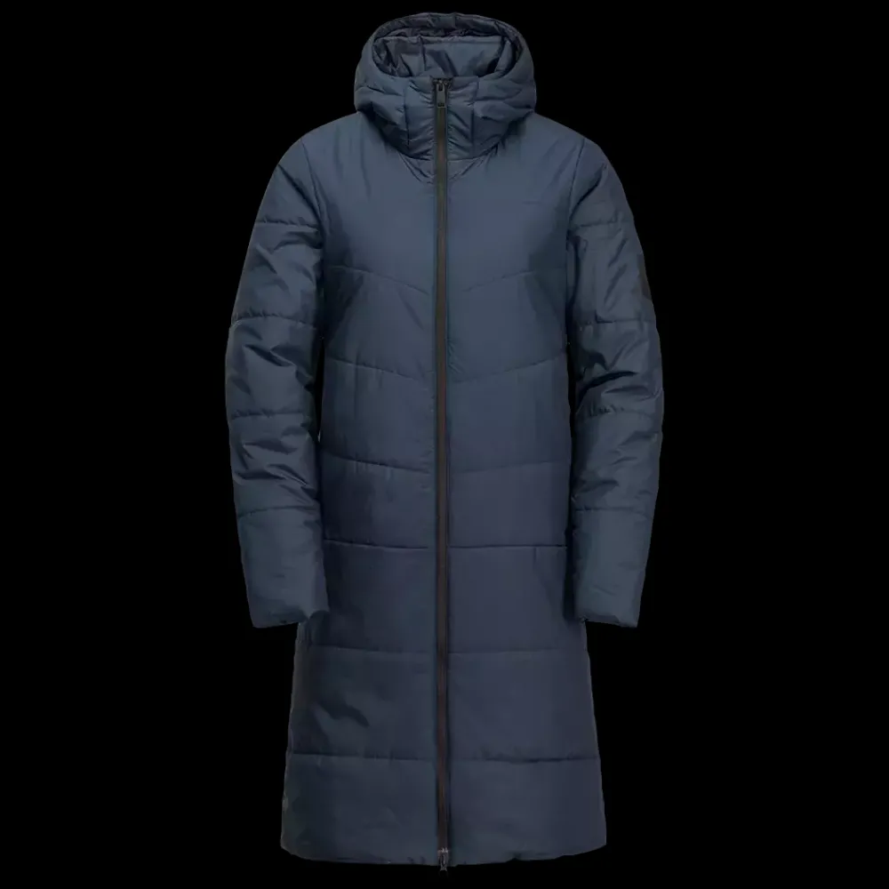 Discount Jack Wolfskin W Deutzer Coat - Dame Vinterjakke Blå