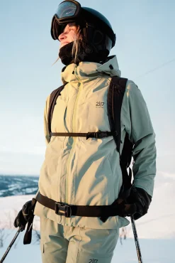 Fashion 2117 of Sweden W Edum Padded Ski Jacket - Dame Ski- og Vinterjakke Grøn
