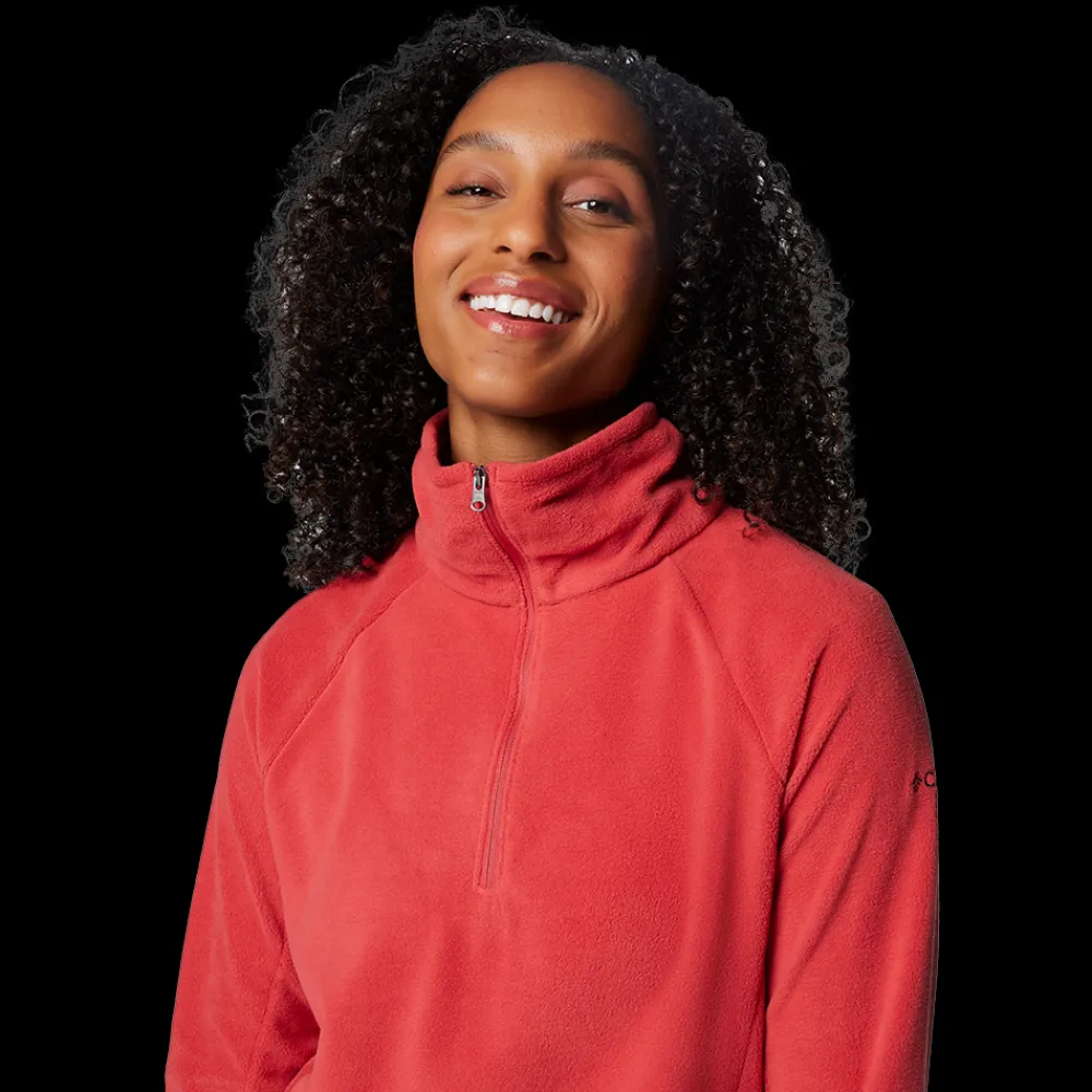 Clearance Columbia W Glacial IV Half Zip Fleece - Dame Fleecetrøje Rød
