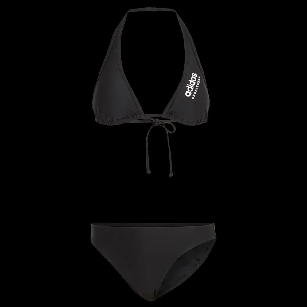 New Adidas W Halterneck Bikini - Dame Bikini Sort