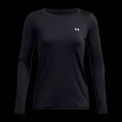 Best Under Armour W Heatgear Armour LS - Dame Løbe T-shirt Sort