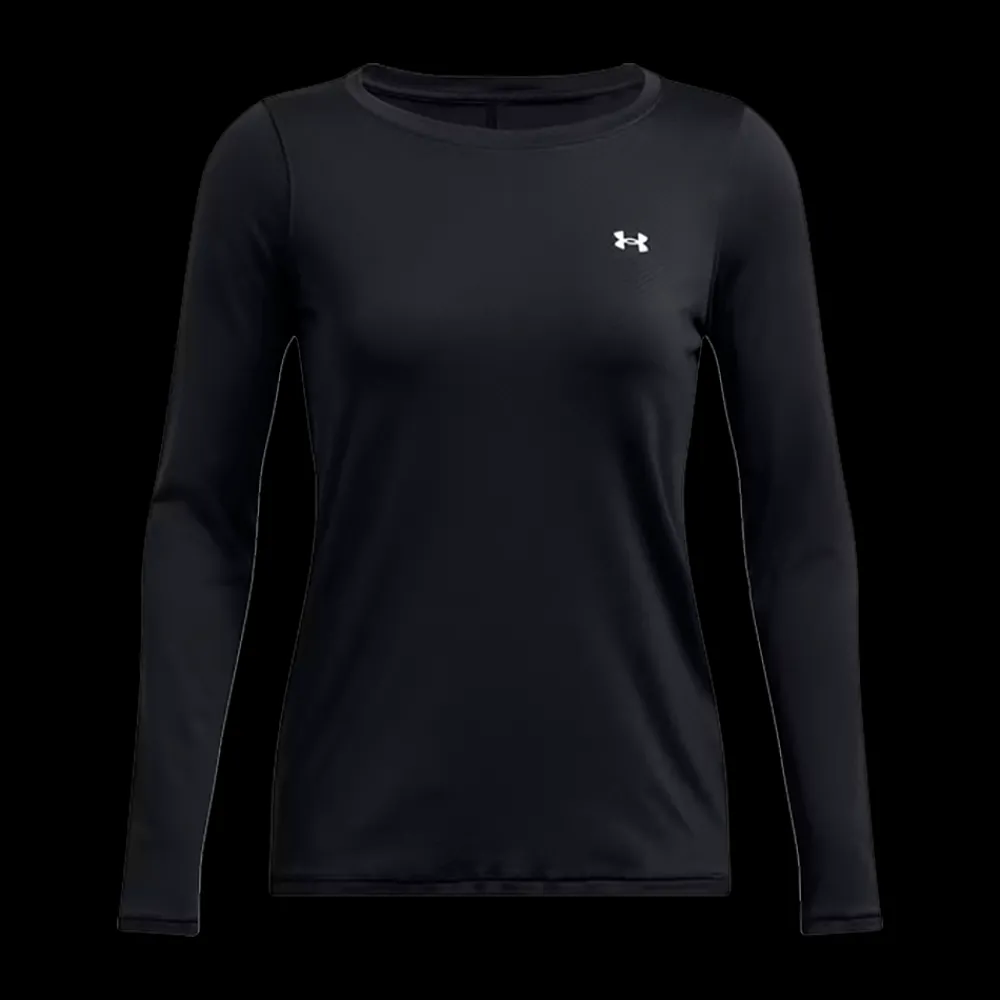 Best Under Armour W Heatgear Armour LS - Dame Løbe T-shirt Sort
