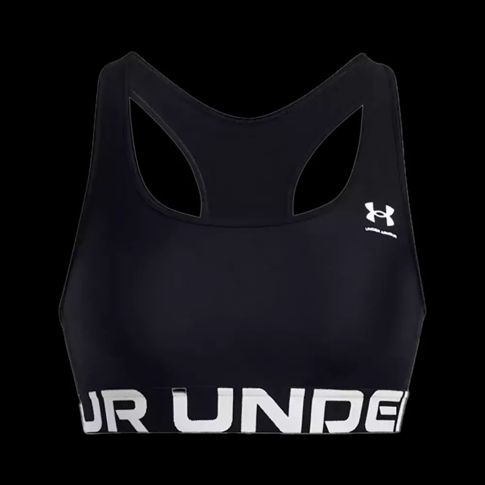 New Under Armour W HG Amid Bra - Dame Sports BH Sort