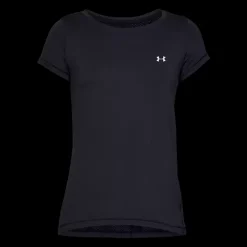 Clearance Under Armour W HG Armour T-Shirt - Dame Trænings T-shirt Sort