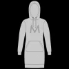 Discount Marine W Hood Dress - Dame Sweat Kjole Grå