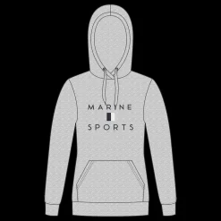 Best Marine W Hood Sweat - Dame Sweatshirt Grå