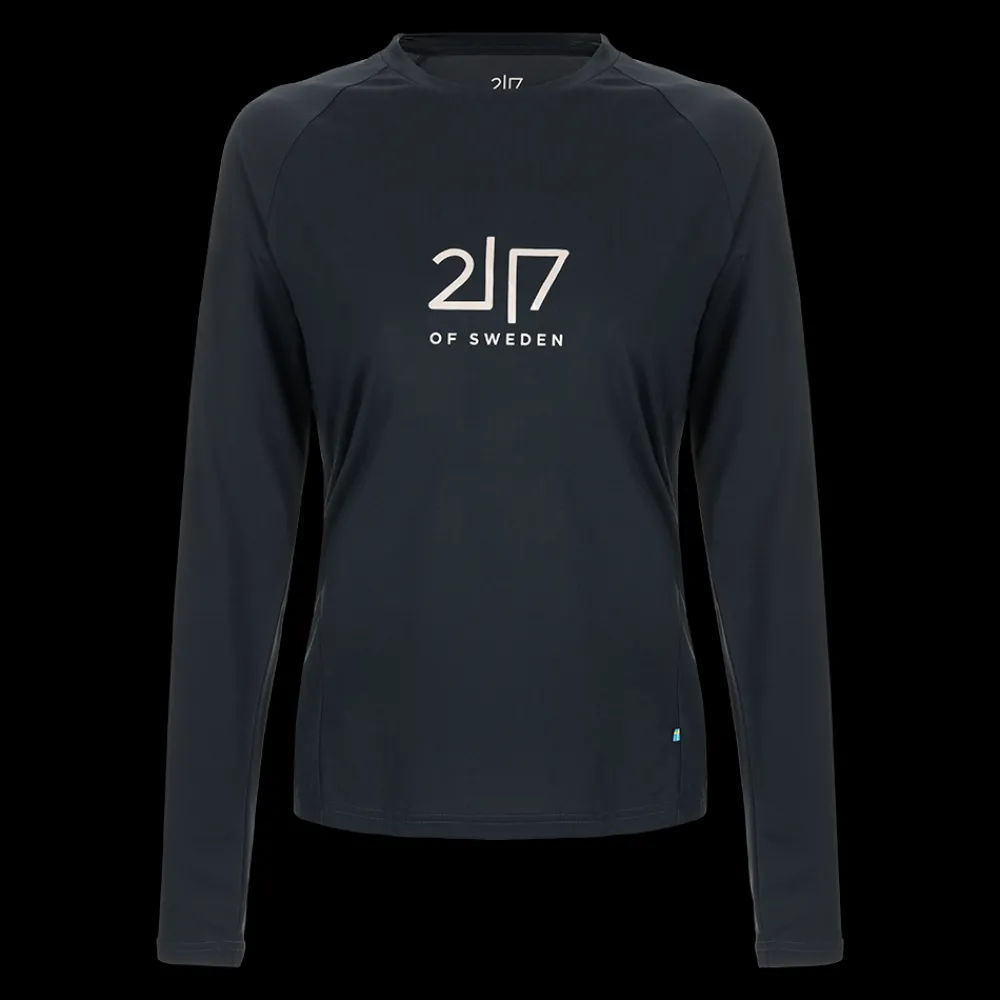 Hot 2117 of Sweden W Huli Long Sleeve Tee - Dame T-shirt Sort