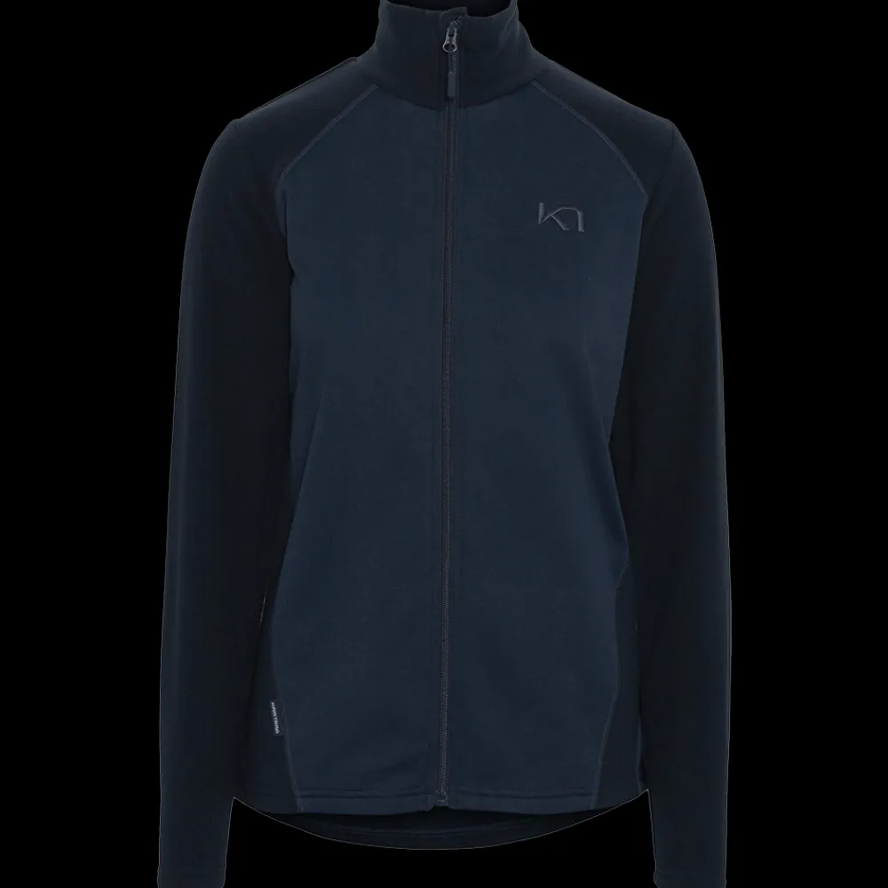 Online Kari Traa W Kari FZ Fleece - Dame Fleecetrøje Blå