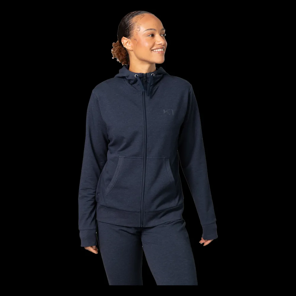 New Kari Traa W Kari Hoodie - Dame Sweatshirt Blå