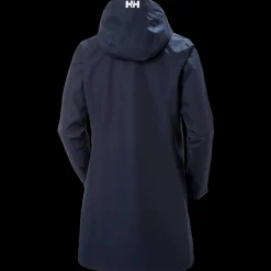 Outlet Helly Hansen W Long Belfast - Dame Funktionsjakke Blå