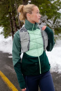 Clearance Kari Traa W Louise Hybrid Jacket - Dame Løbejakke Grøn