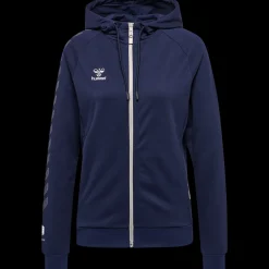 Clearance Hummel W Move Cotton Hood - Dame Sweatshirt Blå