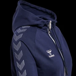 Clearance Hummel W Move Cotton Hood - Dame Sweatshirt Blå