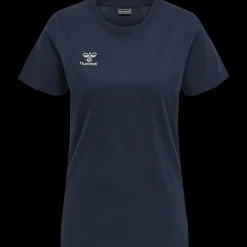 Online Hummel W Move Cotton T-Shirt - Dame T-Shirt Blå