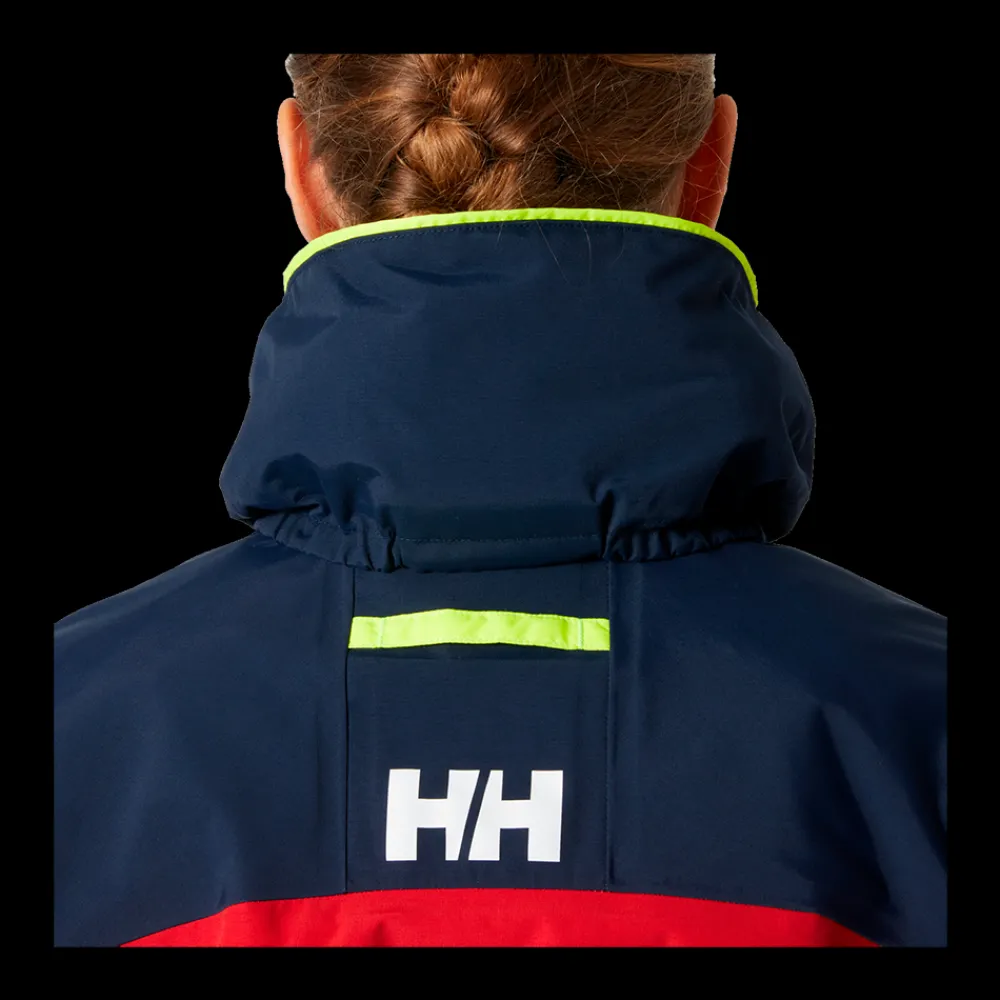 Best Helly Hansen W Pier 4.0 Sail Jacket - Dame Sejlerjakke Rød