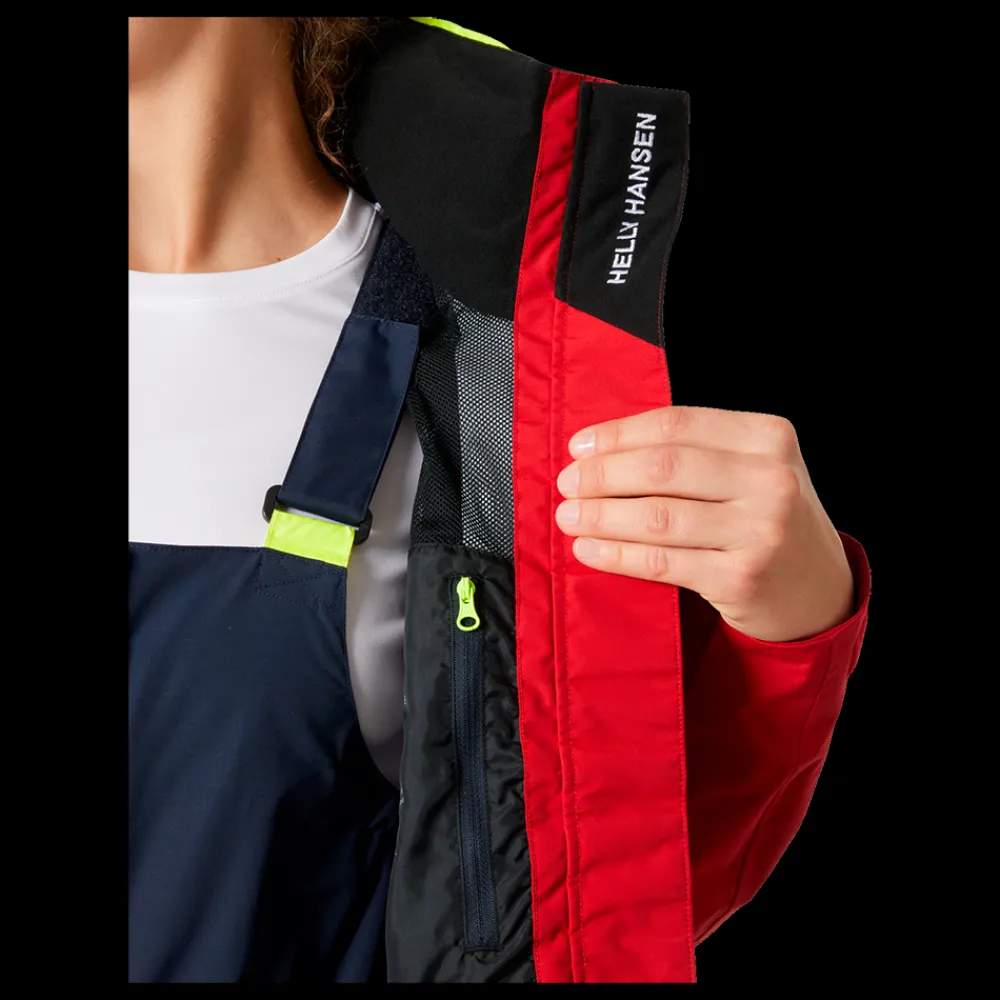 Best Helly Hansen W Pier 4.0 Sail Jacket - Dame Sejlerjakke Rød