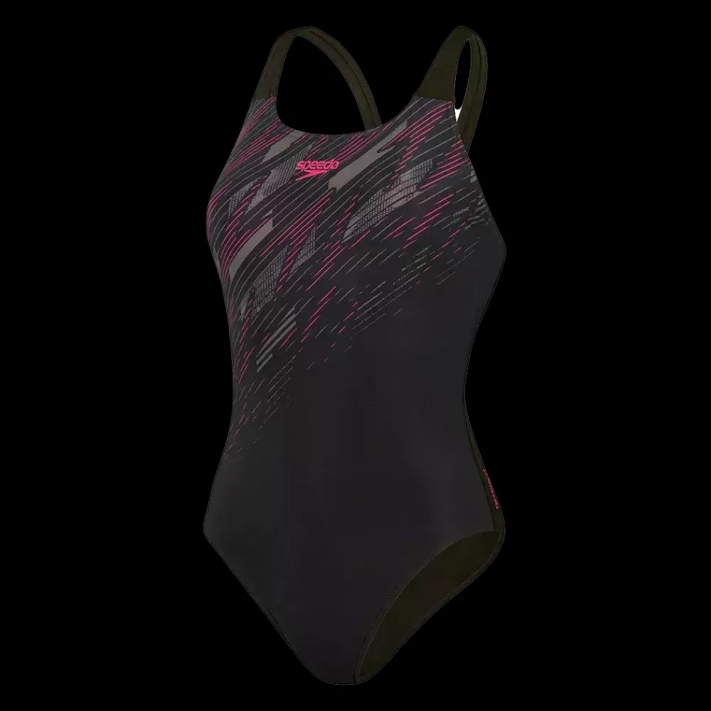 Online Speedo W Place Muscleback Suit - Dame Badedragt Sort