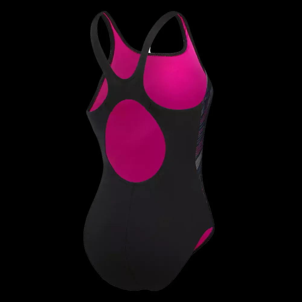 Online Speedo W Place Muscleback Suit - Dame Badedragt Sort