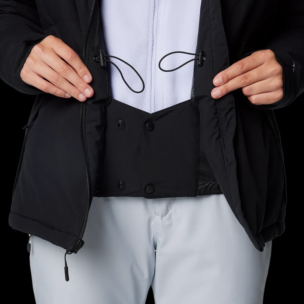 Outlet Columbia W Powdered Peak Ski Jacket - Dame Ski- og Vinterjakke Sort