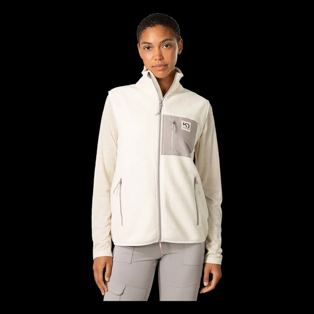 Fashion Kari Traa W Røthe Fleece Vest - Dame Vest Hvid