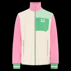 Clearance Kari Traa W Røthe Midlayer - Dame Fleecetrøje Hvid/Pink