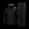 Online Helly Hansen W Seven J Rain Set- Dame Regnsæt Sort/Sort