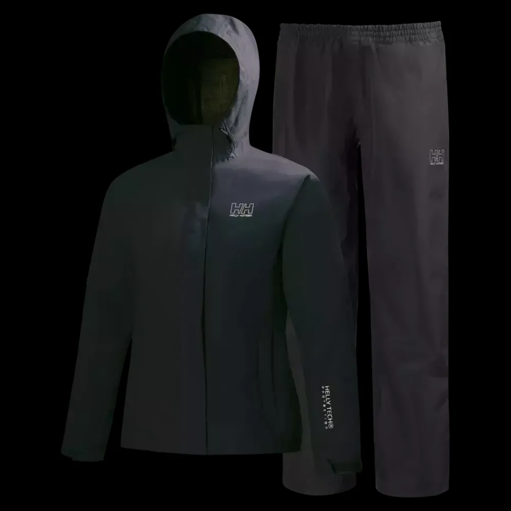 Outlet Helly Hansen W Seven J Set - Dame Regnsæt Sort