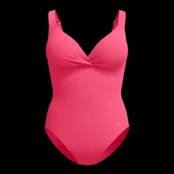 Discount Speedo W Shape Cross Knot Suit - Dame Badedragt Rød