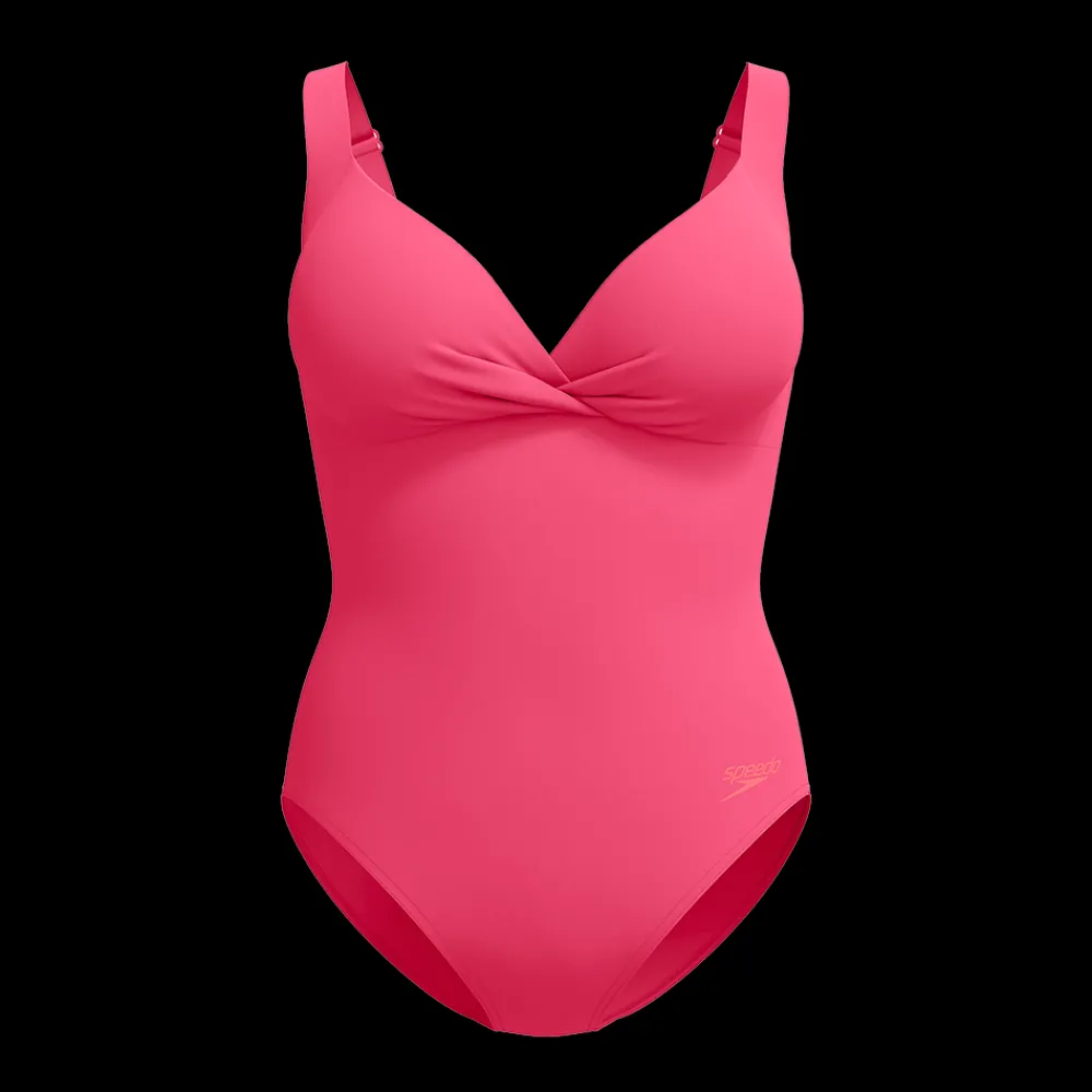 Discount Speedo W Shape Cross Knot Suit - Dame Badedragt Rød