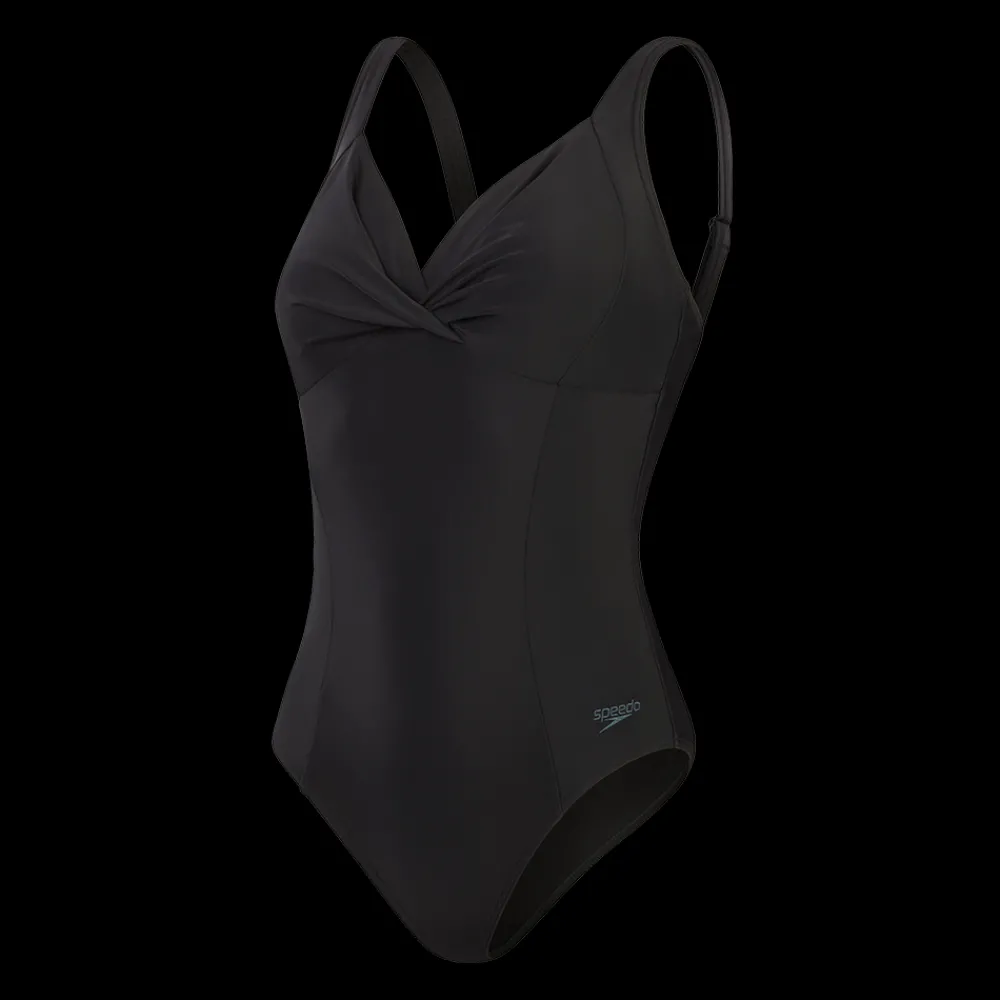 Sale Speedo W Shape Cross Knot Suit - Dame Badedragt Sort